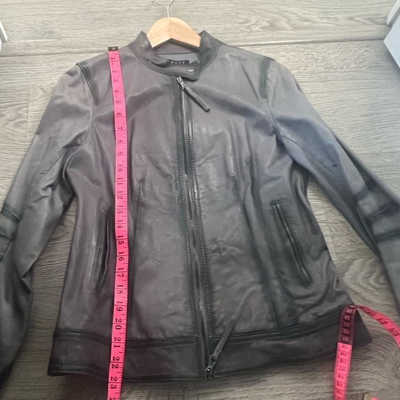 THEORY Moto Style leather jacket - medium - Picture 9 of 9
